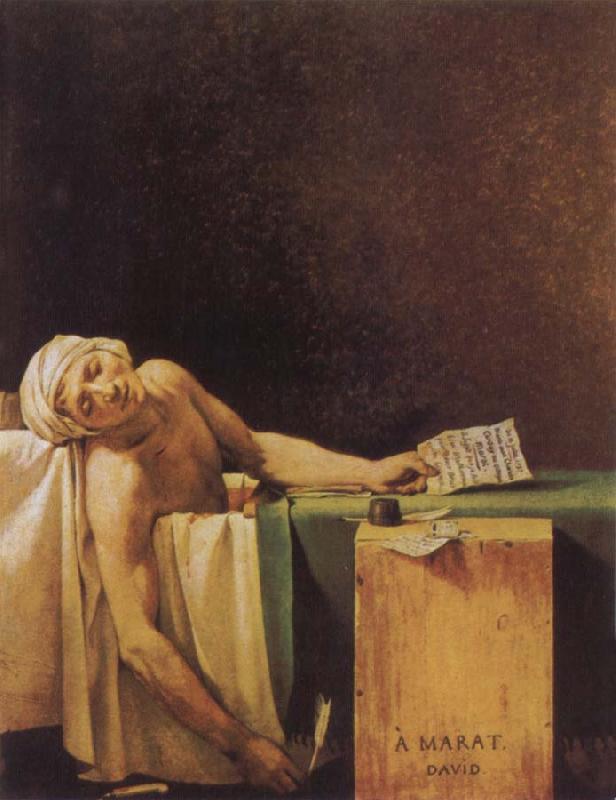 Jacques-Louis David The Death of Marat Sweden oil painting art